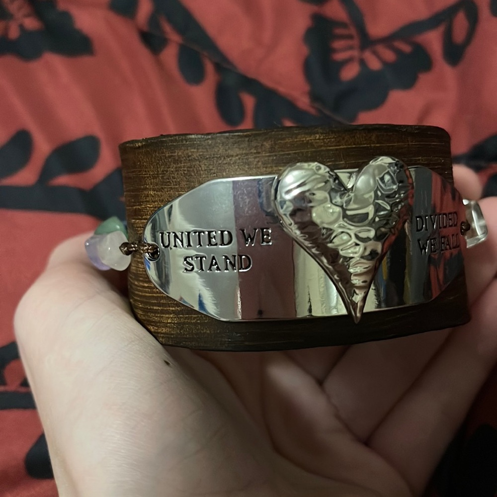 HANDMADE Leather BRACELET WITH STONES